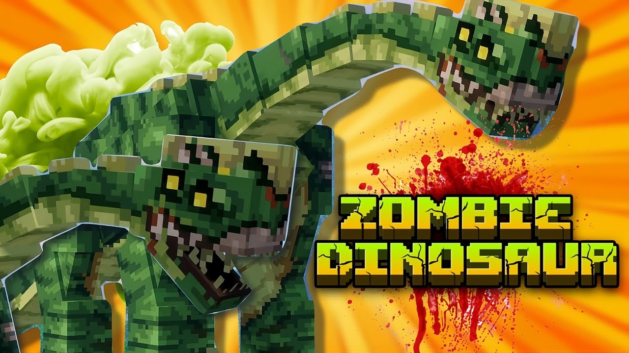 ¡El Dinosaurio Zombie Ataca en Minecraft!
