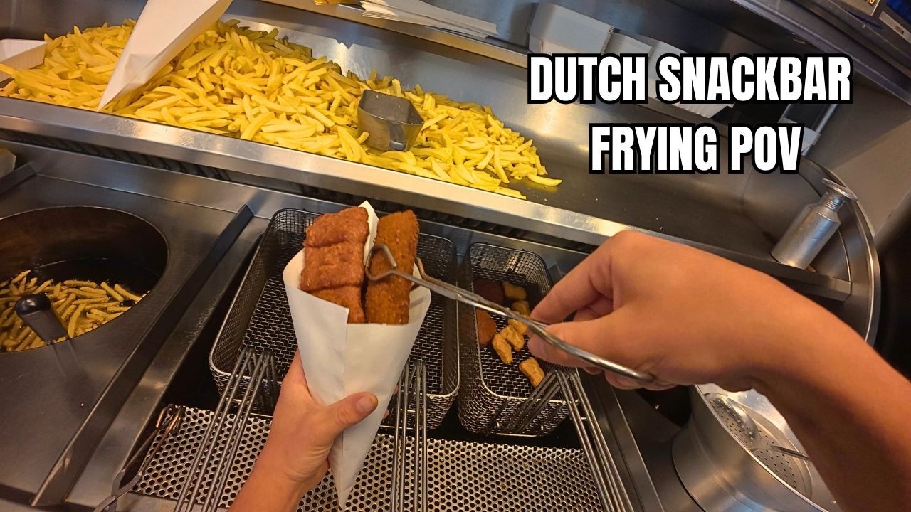 POV: Frying In a Dutch Snackbar | Quiet and Relaxing Kitchen Sounds