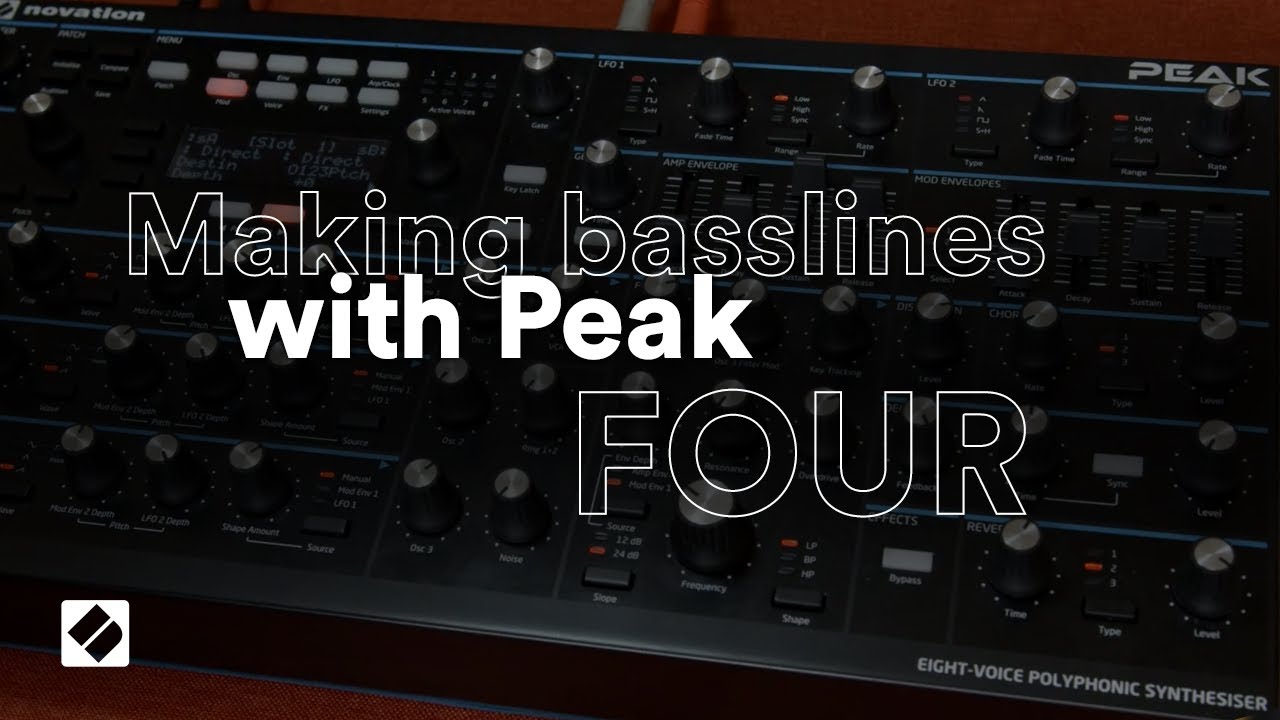 Weighty, square bass - Peak Basslines // Novation
