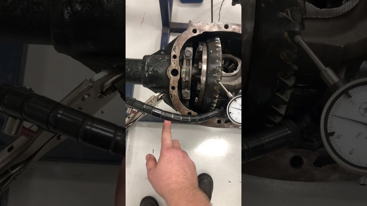 Measuring for backlash with a dial indicator