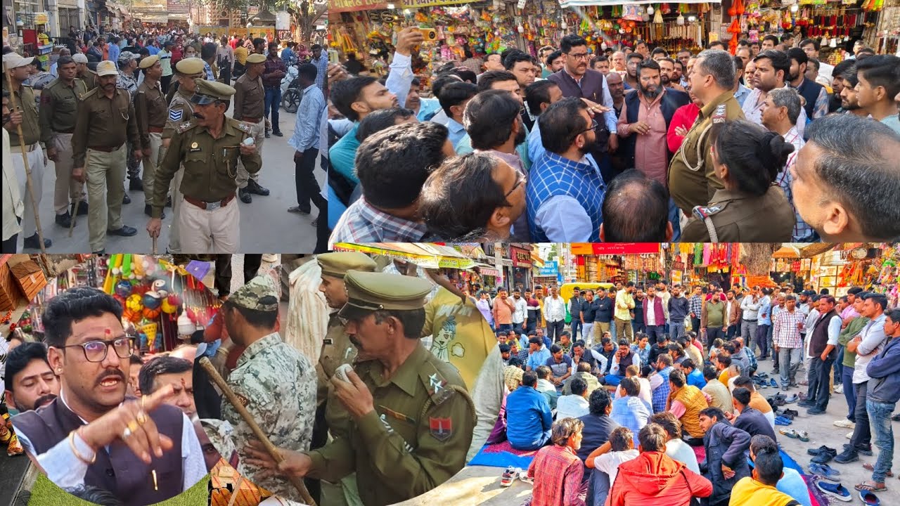 खाटूश्यामजी में अतिक्रमण पर ट्रैफिक इंचार्ज की ताबड़तोड़ कारवाई के खिलाफ उतरे व्यापारी, मचा बवाल