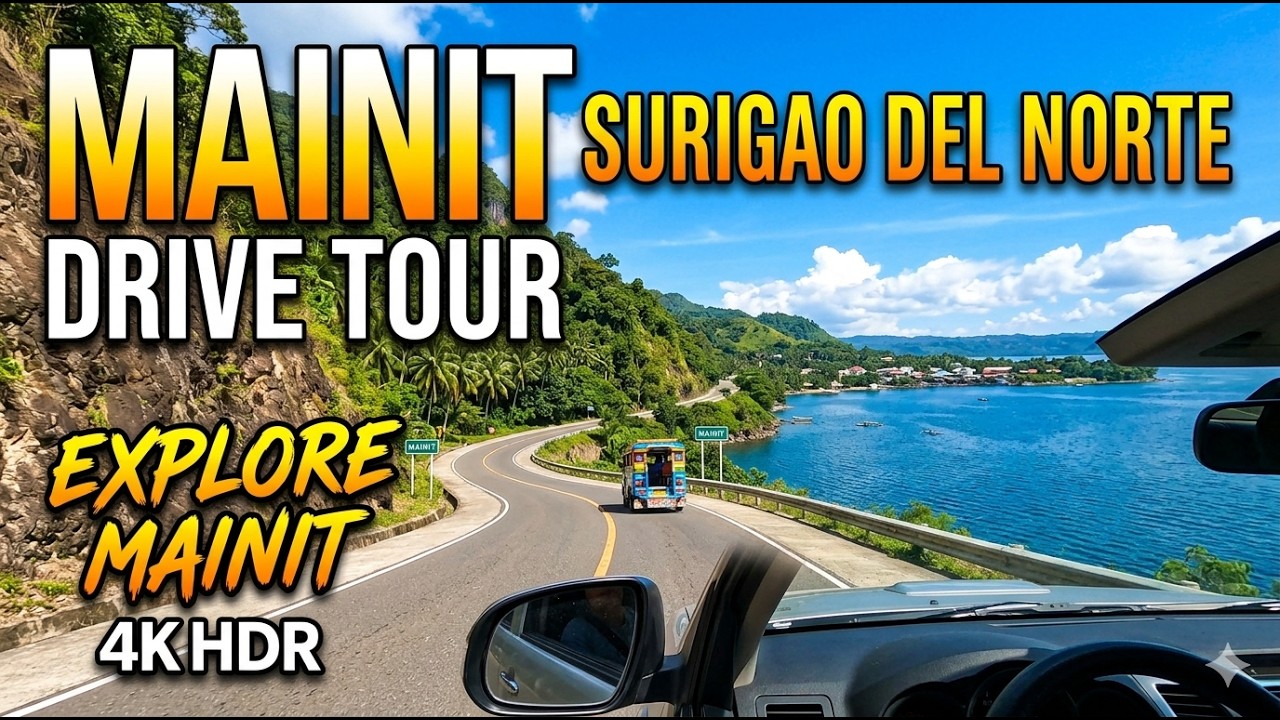 Mainit Surigao del Norte Drive Tour| Explore Mainit| 4K HDR