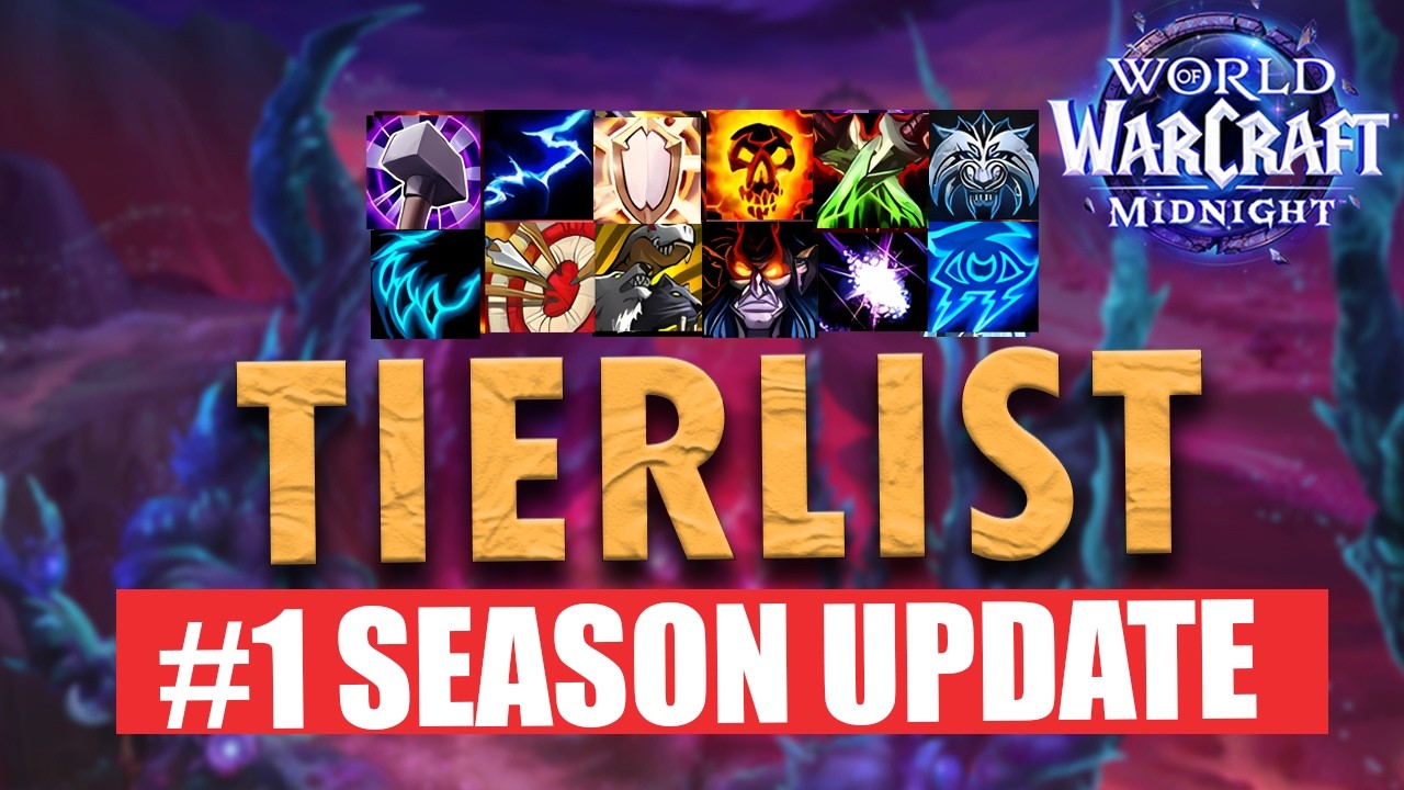 M+ TIERLIST - #1 Update Post-Season - PHYSICAL COMP STONKS - Ranking ALL SPECS | Midnight