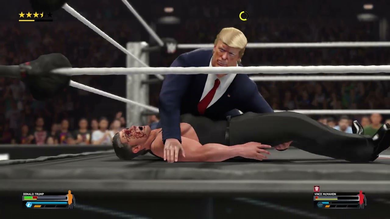 donald trump vrs vince mchanmon