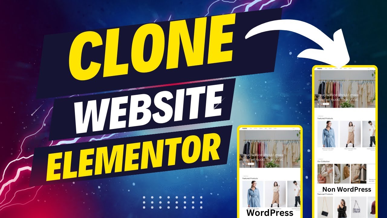 Клонируйте любой дизайн веб-сайта в дизайн веб-сайта Elementor всего за несколько кликов бесплатно.