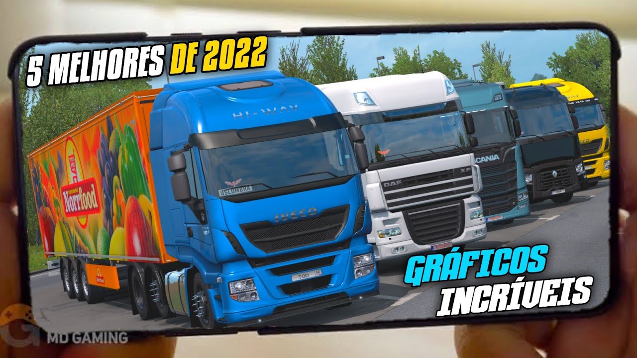 🔥TOP 5🔥 MELHORES JOGOS DE CAMINHÃO PARA CELULAR, SUPER REALISTA (2022)