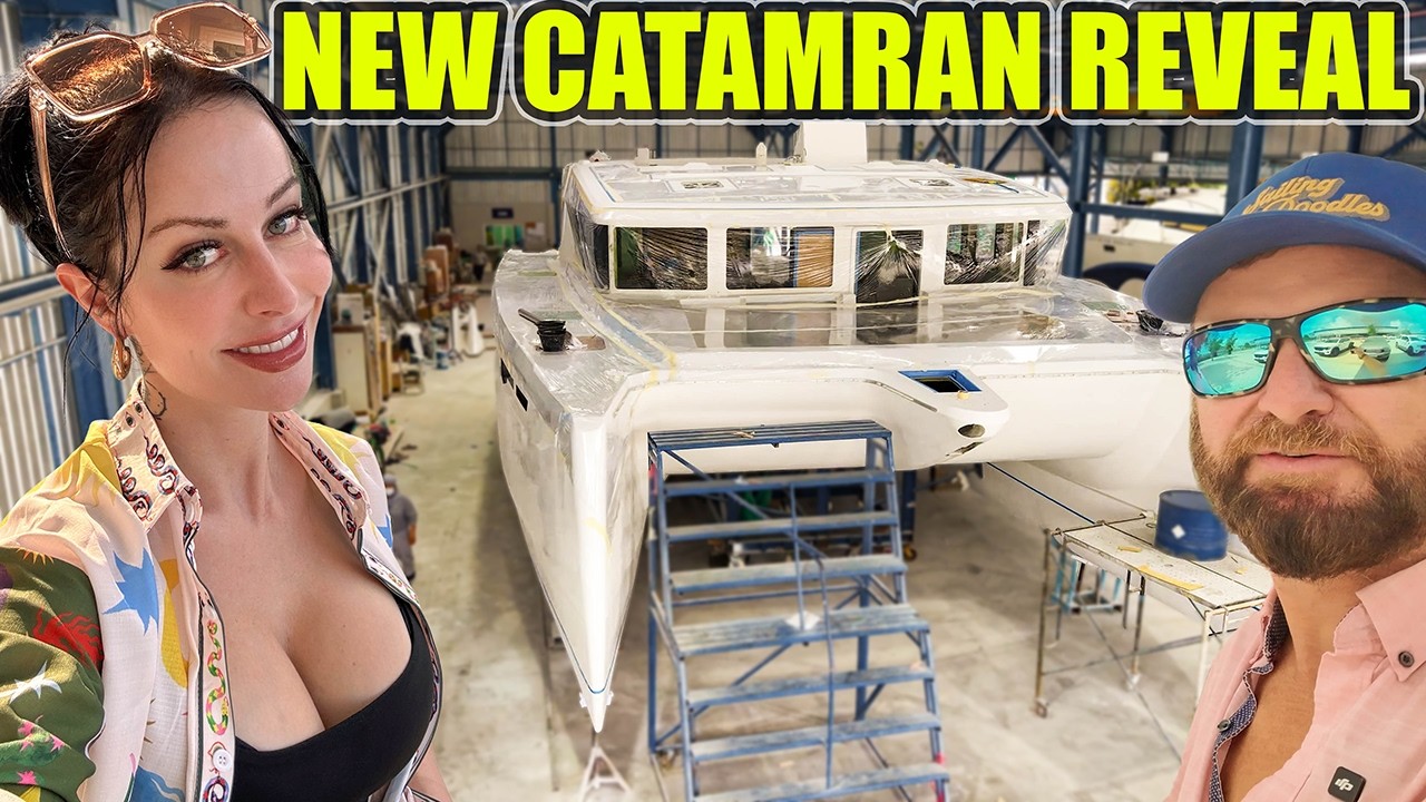 FIRST Look at Our New $1.5M Catamaran! It’s Almost Ready…