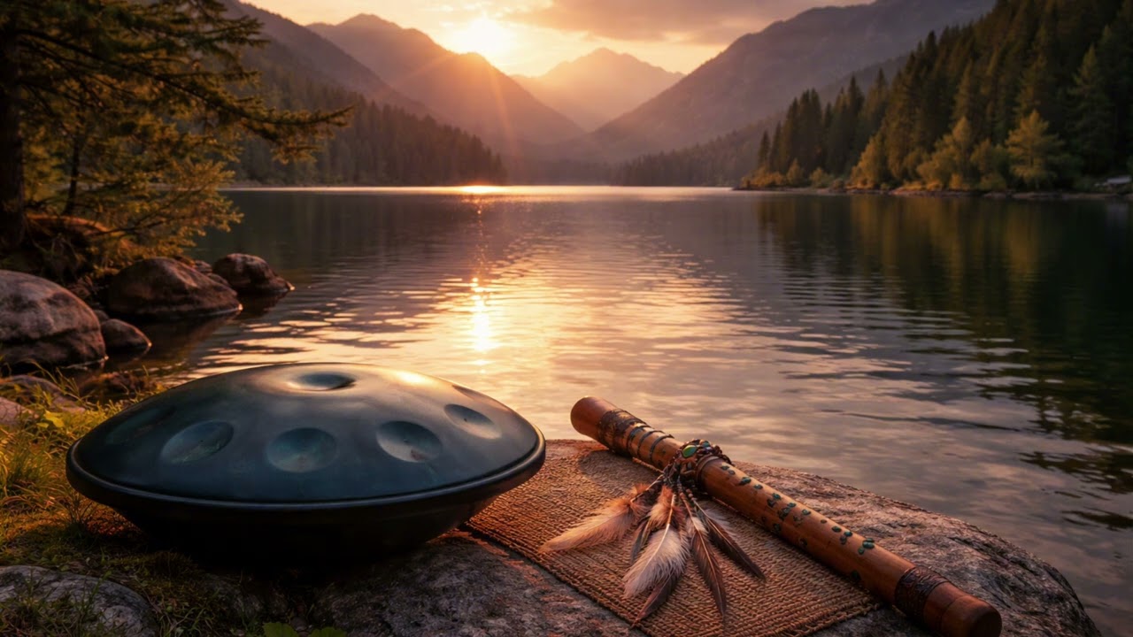 Hang Drum & Native Flute Meditation Music | Deep Calm & Inner Peace (1 Hour)