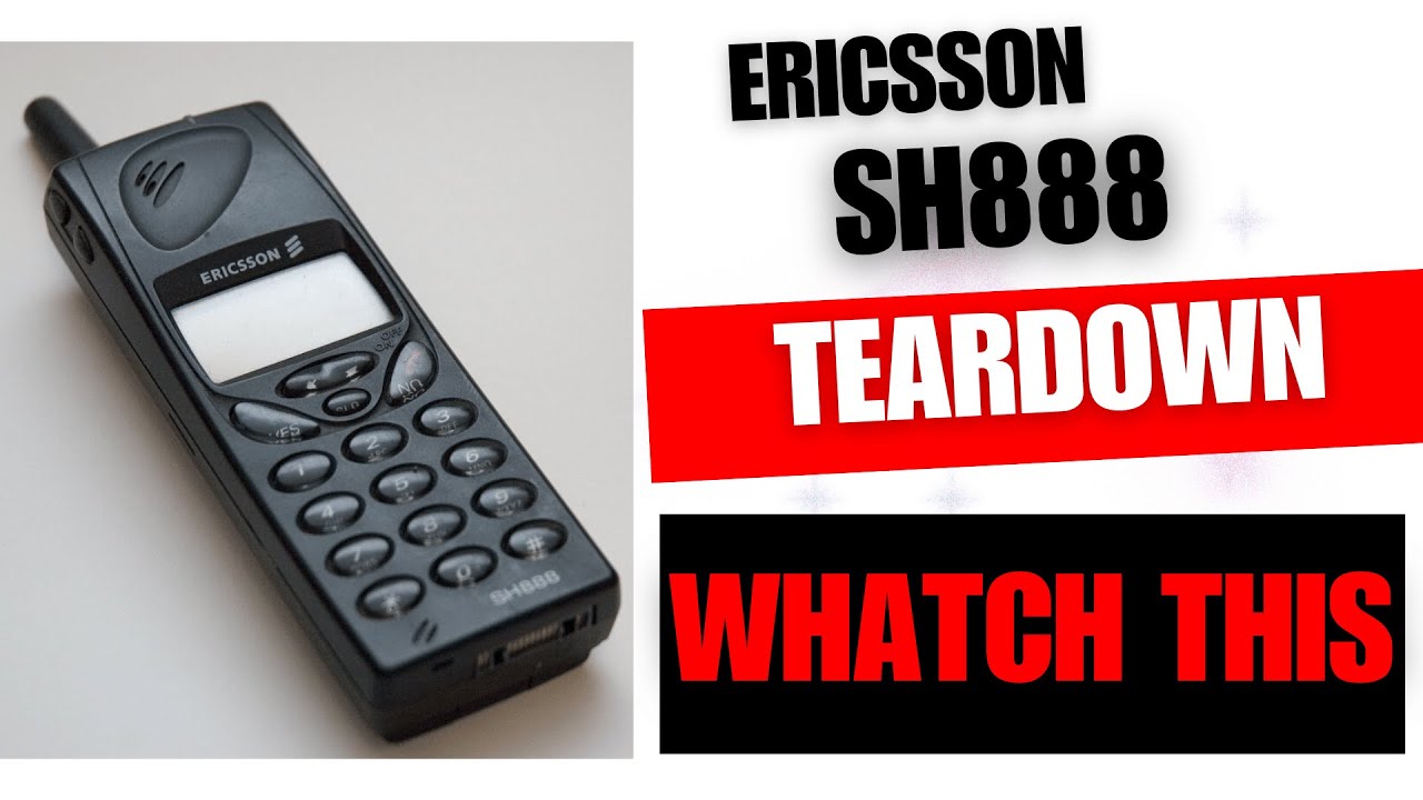 VINTAGE ERICSSON SH888 TEARDOWN // BUSINESS PHONE FROM 1998 WITH SURPISE!