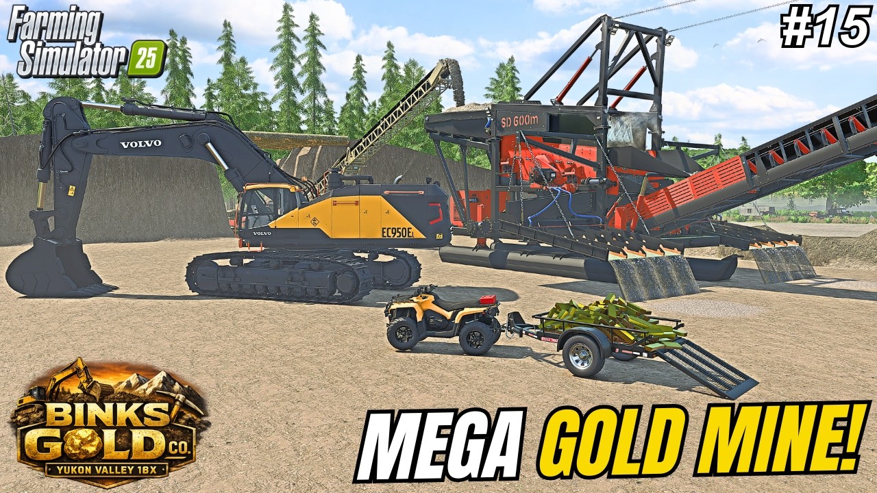 $1,000,000 UPGRADE DOUBLES OUR GOLD PRODUCTION ON THE MEGA GOLD MINE?! | Yukon Valley 16X | FS25 #15
