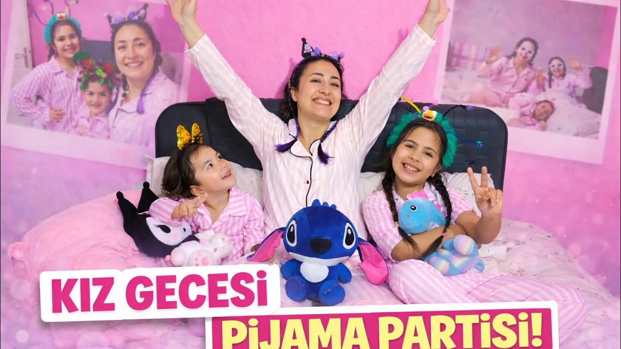 Babamız Uyuyunca Kız Gecesi Başladı 🤫 Pijama Partimiz Çok Eğlenceliydi !