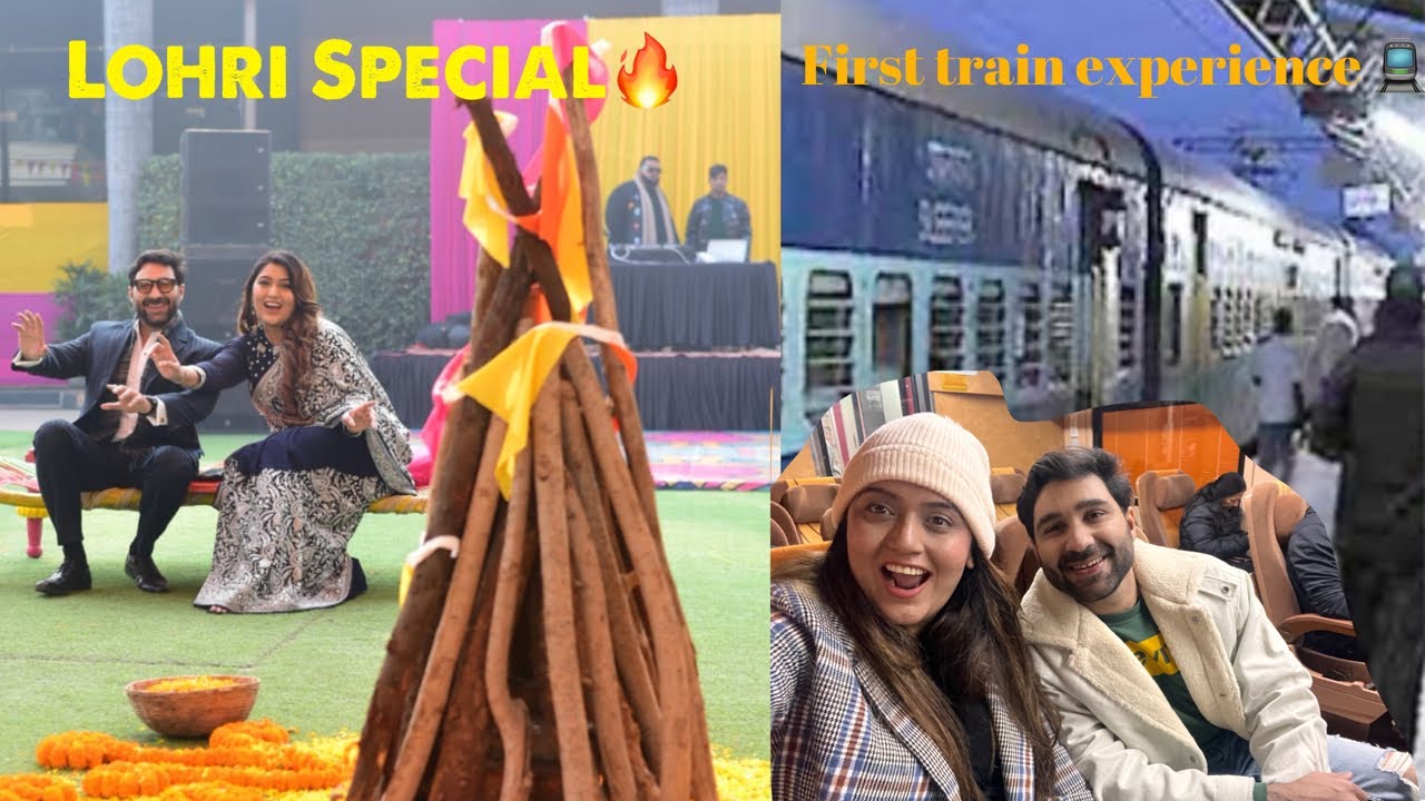 Shireen’s First Train Journey 🚂 || Jasnoor Lohri Special 🔥 || Shireen Mirza || Hasan sartaj