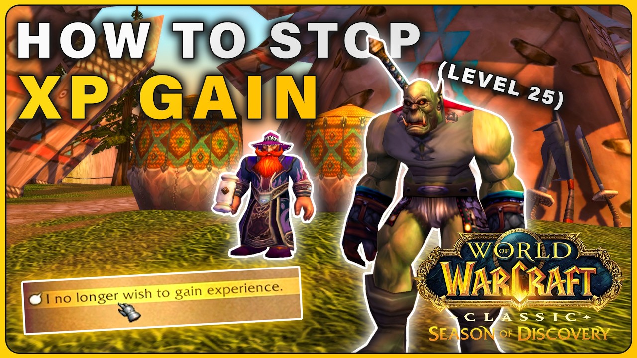 How to STOP Experience Gain to Lock your Level in WOW Classic SOD (Fake Fresh Event)