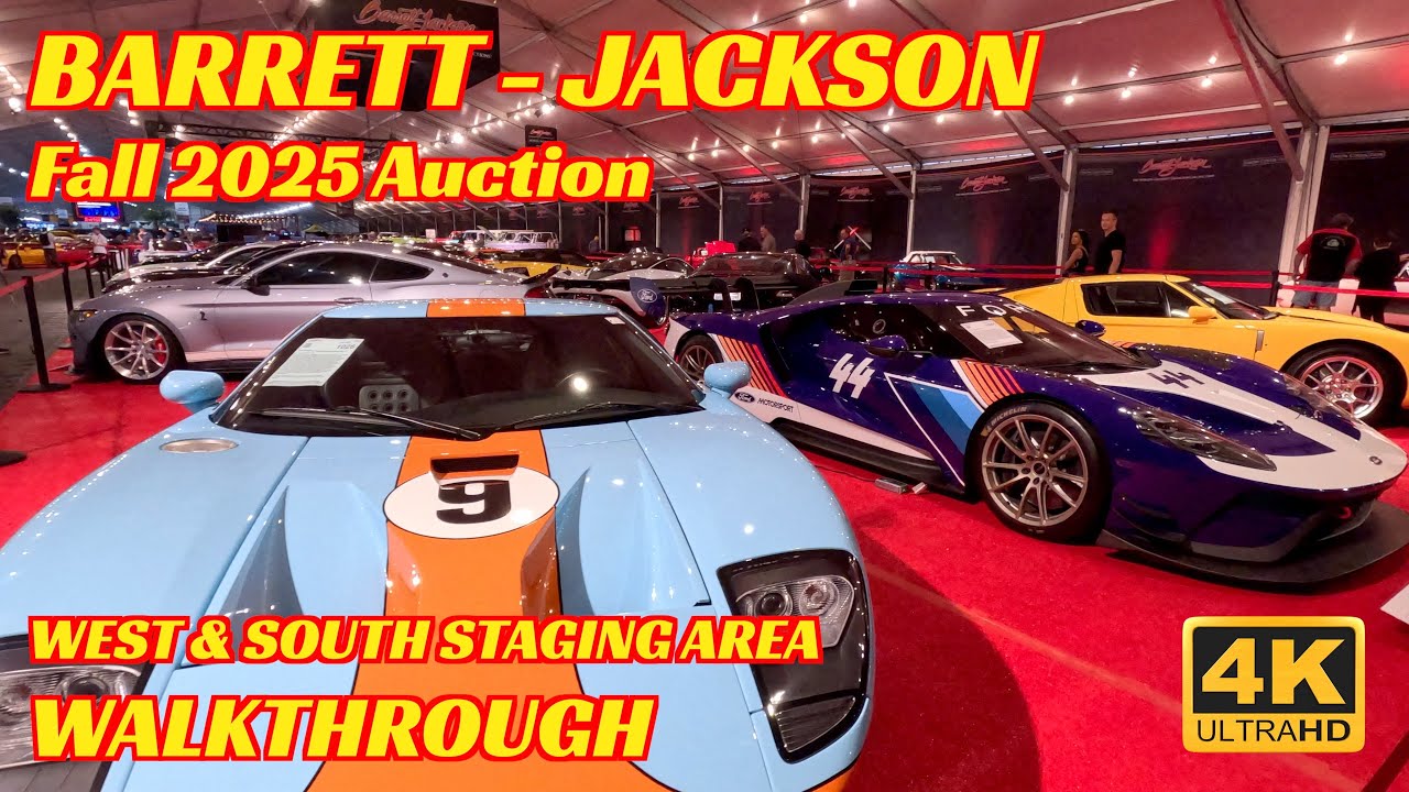 BARRETT JACKSON FALL 2025 | Classic Cars, Supercars, Customs, Trucks | Walkthrough video