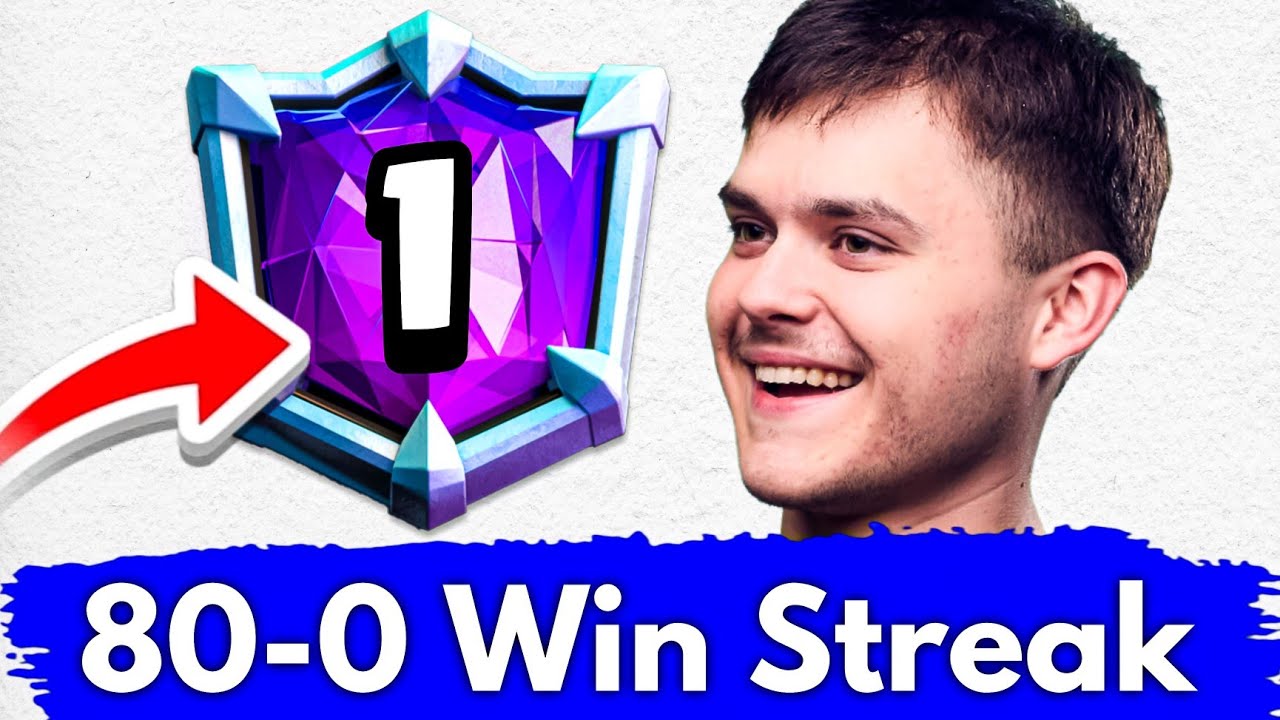 I Got a 80-0 UNDEFEATED Win Streak in Clash Royale!!