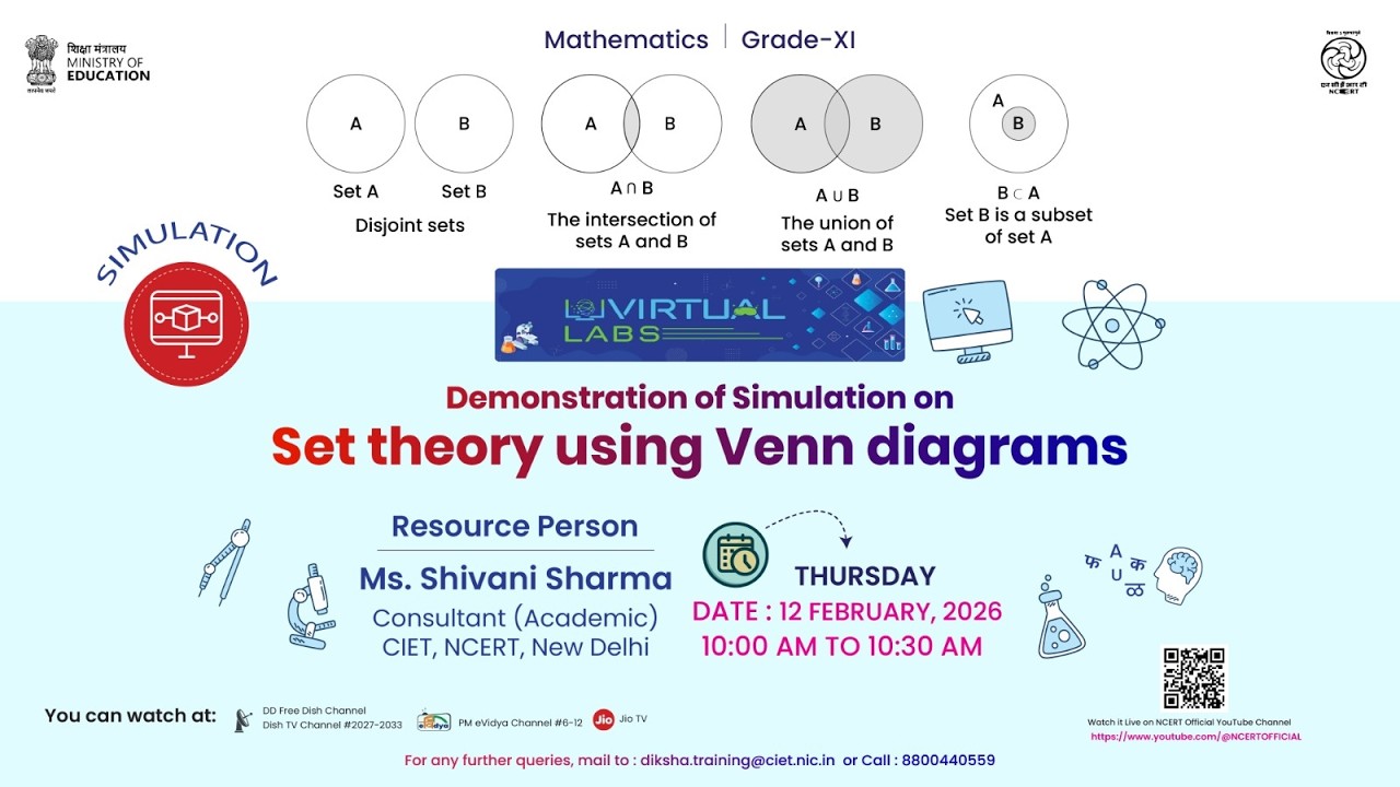 Virtual Labs: Demonstration of Simulation on Set theory using Venn diagrams
