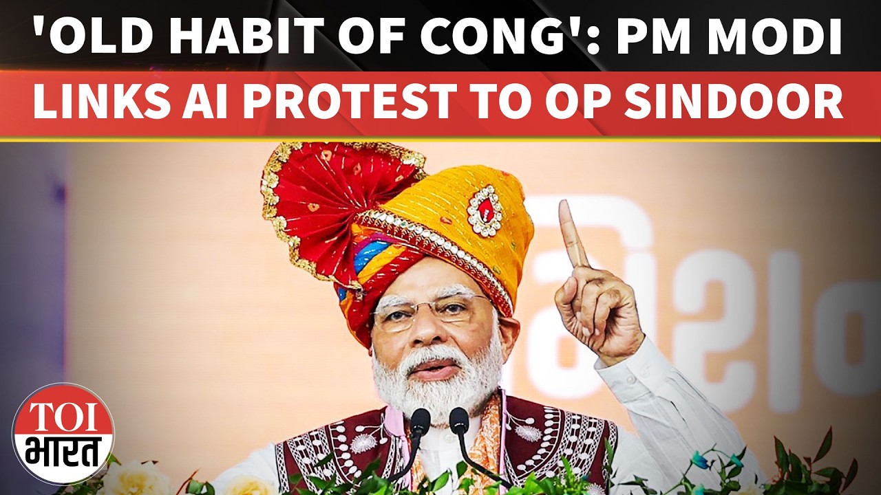 'INC Has Become MMC': PM Modi SLAMS Cong Over 'Shirtless' Protest At AI Summit, Invokes Op Sindoor