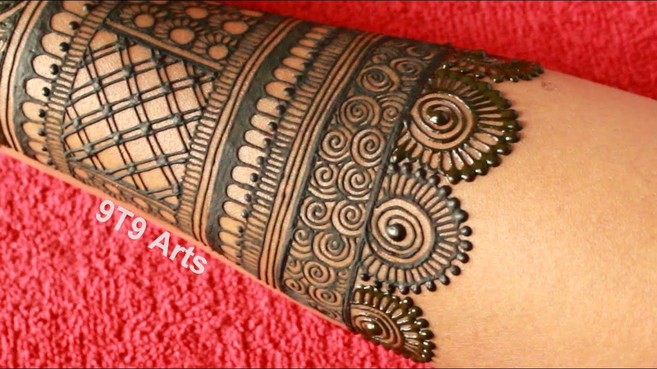 New stylish back hand mehndi design | easy mehndi design | mehndi ka design | mehndi simple bridal