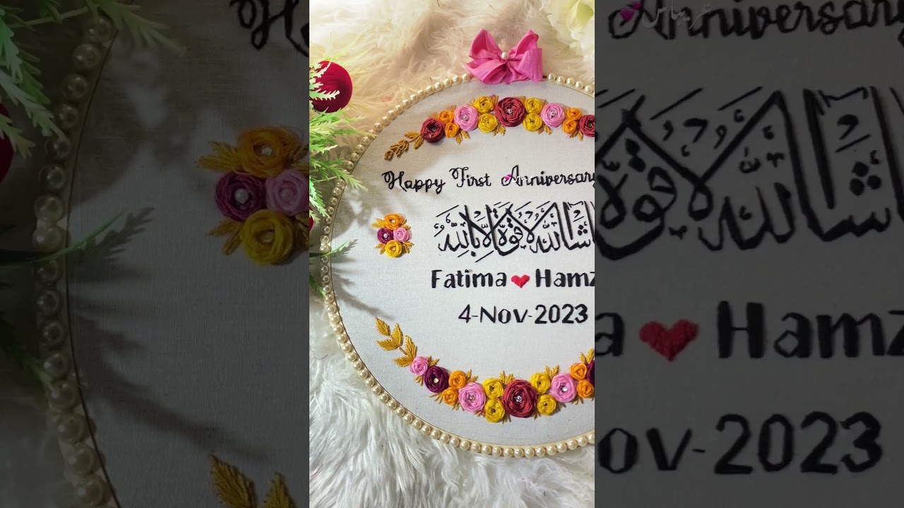 Islamic anniversary gift 😍 #youtubeshorts #handmade #viral #love #fypシ #weddinggift #anniversary
