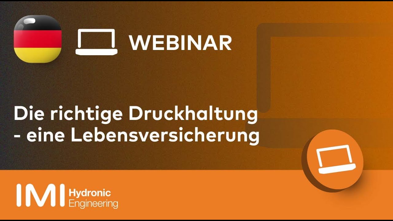 Webinar: Die richtige Druckhaltung: Lebensversicherung für Ihre Heizungs-/Kälteanlage