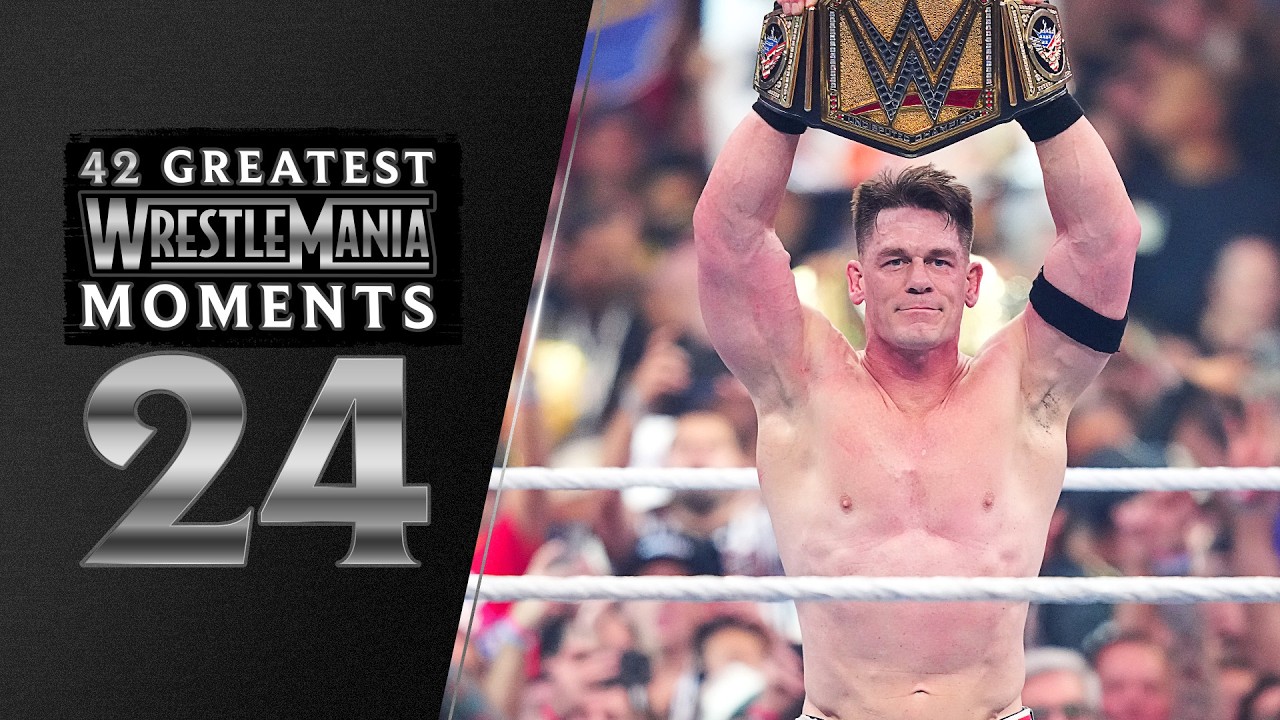 Джон Сина завоевал рекордный 17-й титул чемпиона мира | WrestleMania 41: 42 величайших момента Wr...