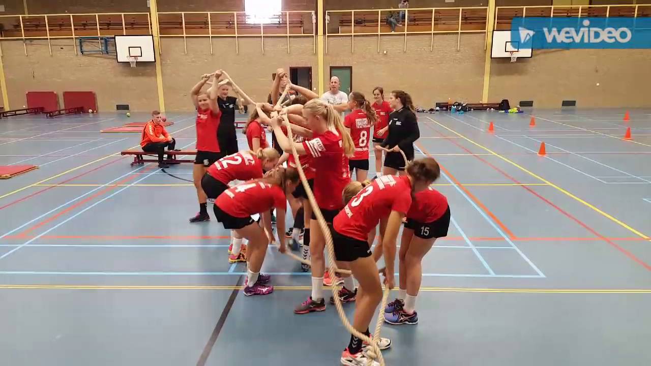 Handbalschool Brabant B meiden - trainingsdag 25 juni 2016 - fysiek en teambuilding