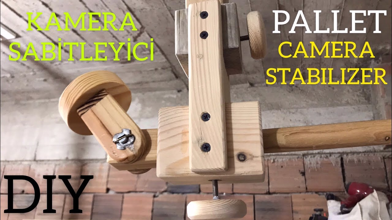 Paletten kamera sabitleyici / Camera stabilizer / Tripod / How to make camera stabilizer / Diy