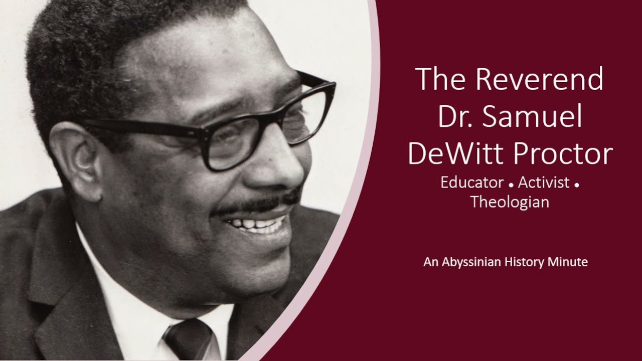 Celebrating Dr. Samuel DeWitt Proctor's 100th Birthday