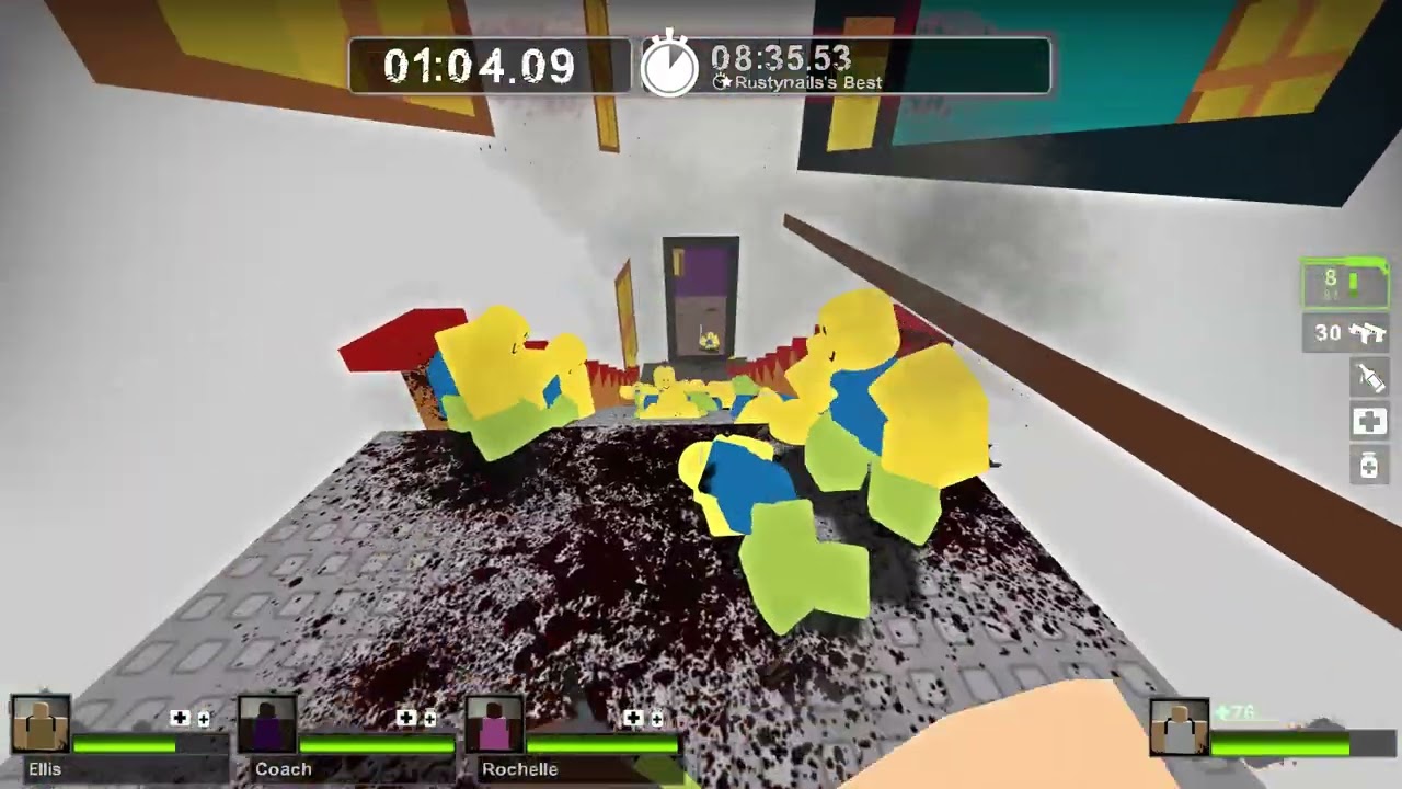 Left 4 Dead 2 tutorial on how to trap tank on haunted mansion