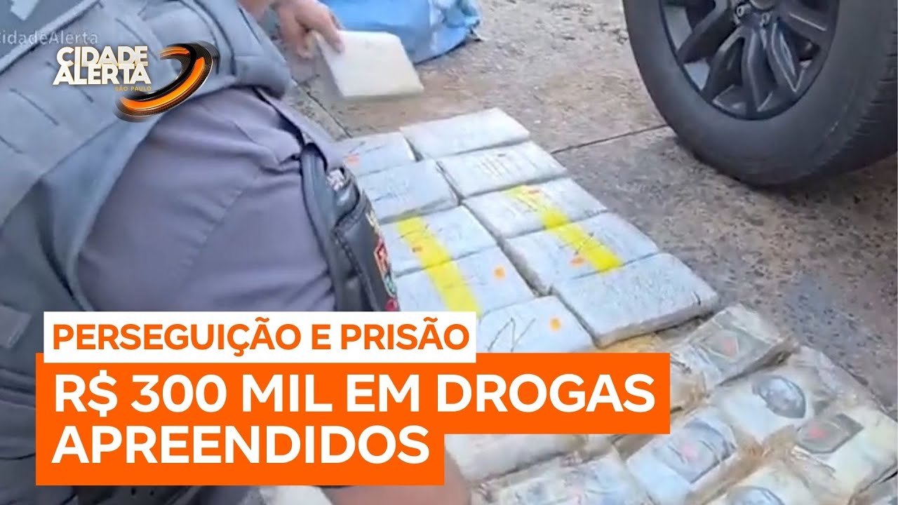 Traficante é preso com carro lotado de drogas; entorpecente está avaliado em mais de R$ 300 mil