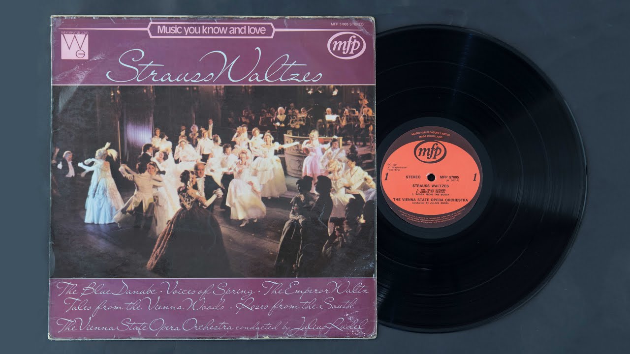Strauss Waltzes by Julius Rudel, The Vienna State Opera Orchestra (1971)
