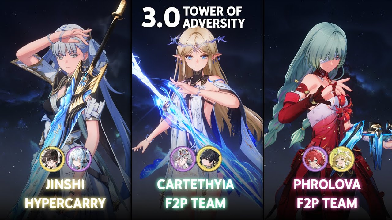 NEW ToA 3.0 | S0 Jinhsi Hypercarry / S0 Cartethyia F2P Team / S0 Phrolova F2P Team | Wuthering Waves