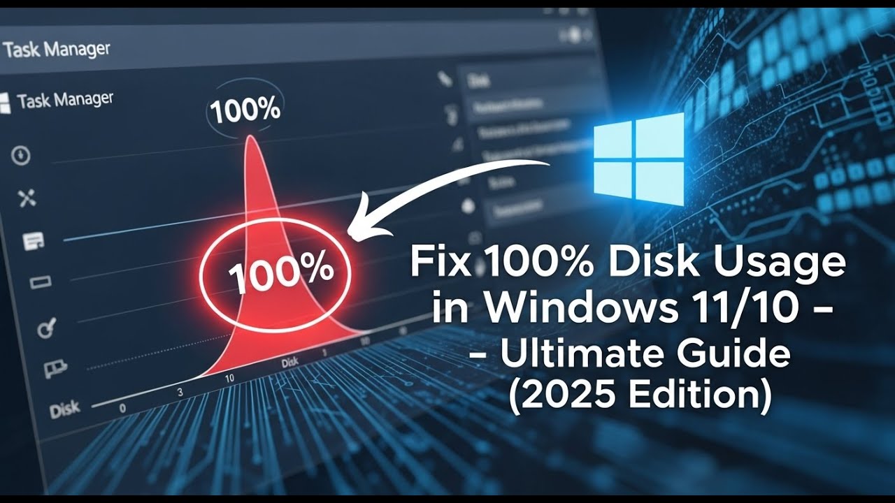 Fix 100% Disk Usage in Windows 11/10 &ndash; Ultimate Guide (2025 Edition)