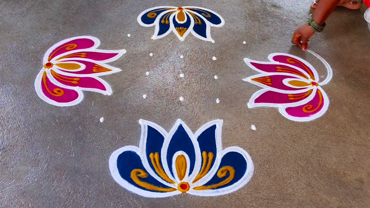 9×1 beautiful rangoli azhagiya kolam ❤️❤️❤️❤️❤️❤️