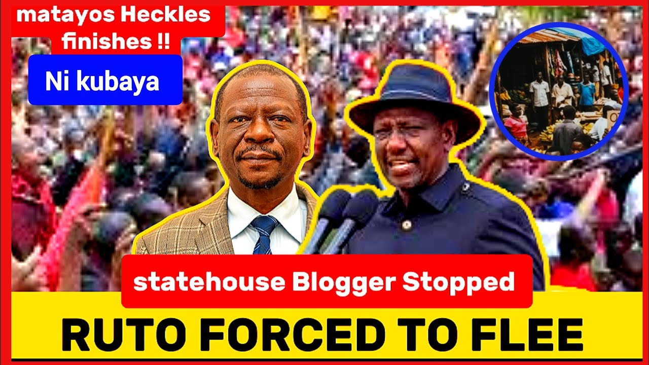 STATEHOUSE BLOGGER STOOPED FROM RECORDING CLIPS AS PRESIDENT RUTO &. HIS MP HECKLED IN MATAYOS BUSIA