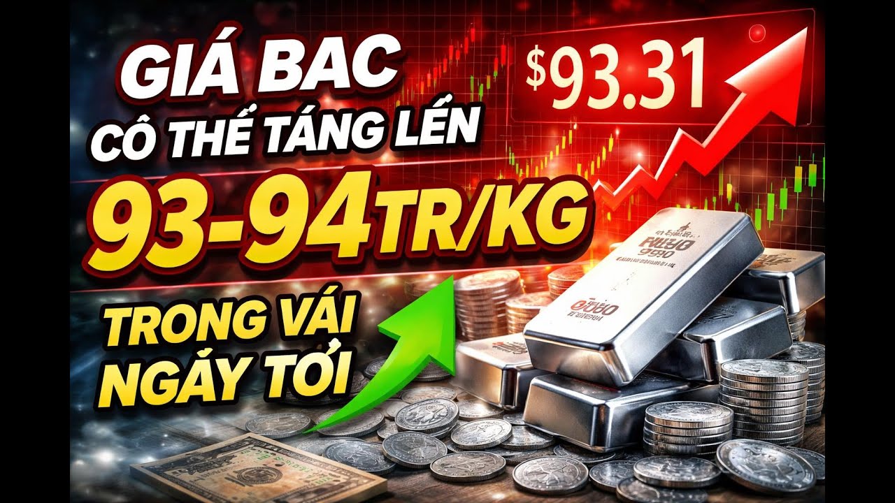 Giá bạc tại sàn Thượng Hải gây sốc, giá trong nước sẽ tăng lên 93tr-94tr/kg trong vòng vài ngày tới?