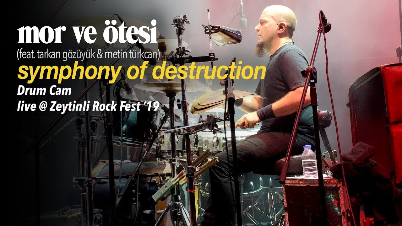 megadeth - symphony of destruction (davul arkası) | live @ Zeytinli Rock Fest '19 - mor ve ötesi
