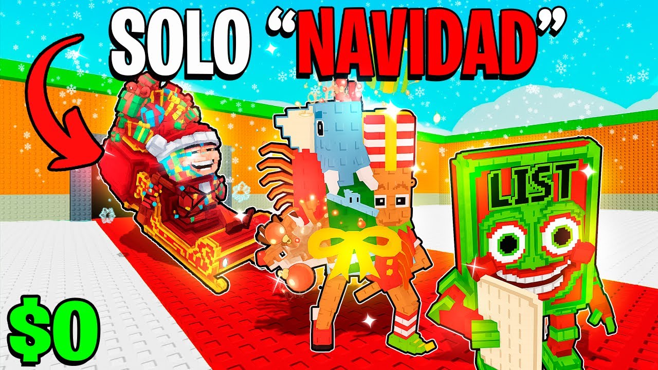 🎄 DE $0 a $100 TRILLONES *PERO* SOLO con Brainrots NAVIDE&Ntilde;OS!