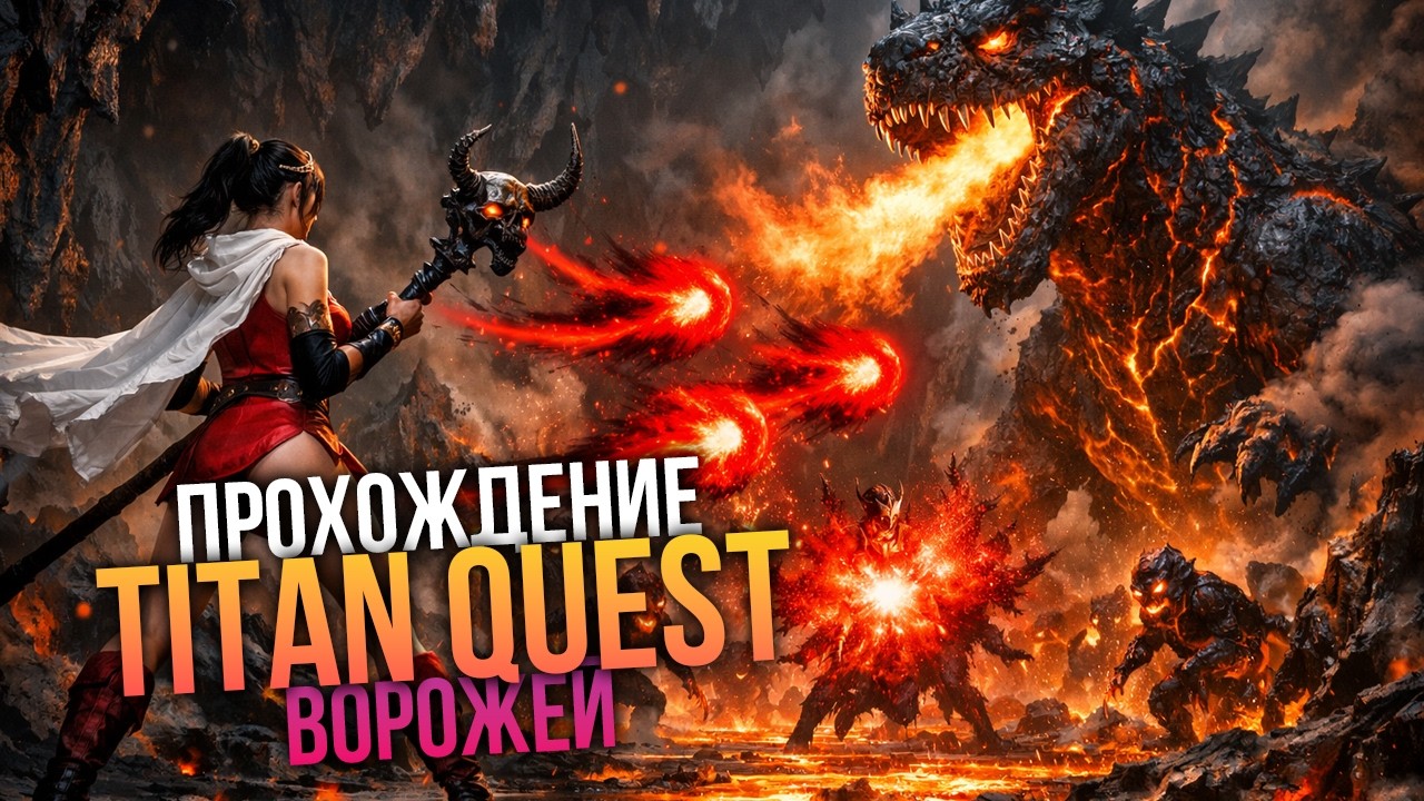 Titan Quest самый необычный маг! Ворожей - Дух и Грёзы, Норма, Восток, Гора Вусао, Фарм Телхина #3