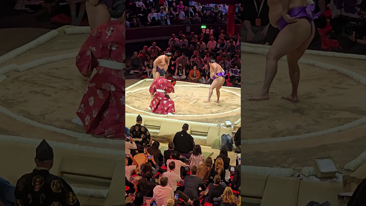 15 Oct 2025, day 1 London sumo, 狼雅vs 尊富士