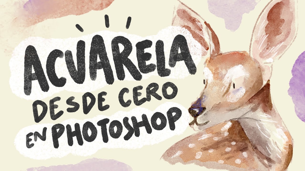 Aprende a PINTAR con Acuarela desde 0 en Photoshop