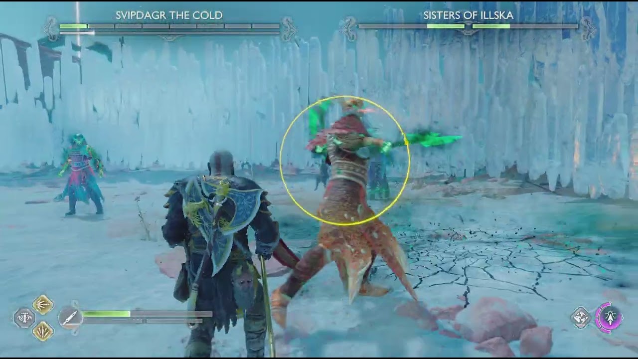 Kratos vs SVIPDAGR THE COLD vs SISTERS Of ILLSKA