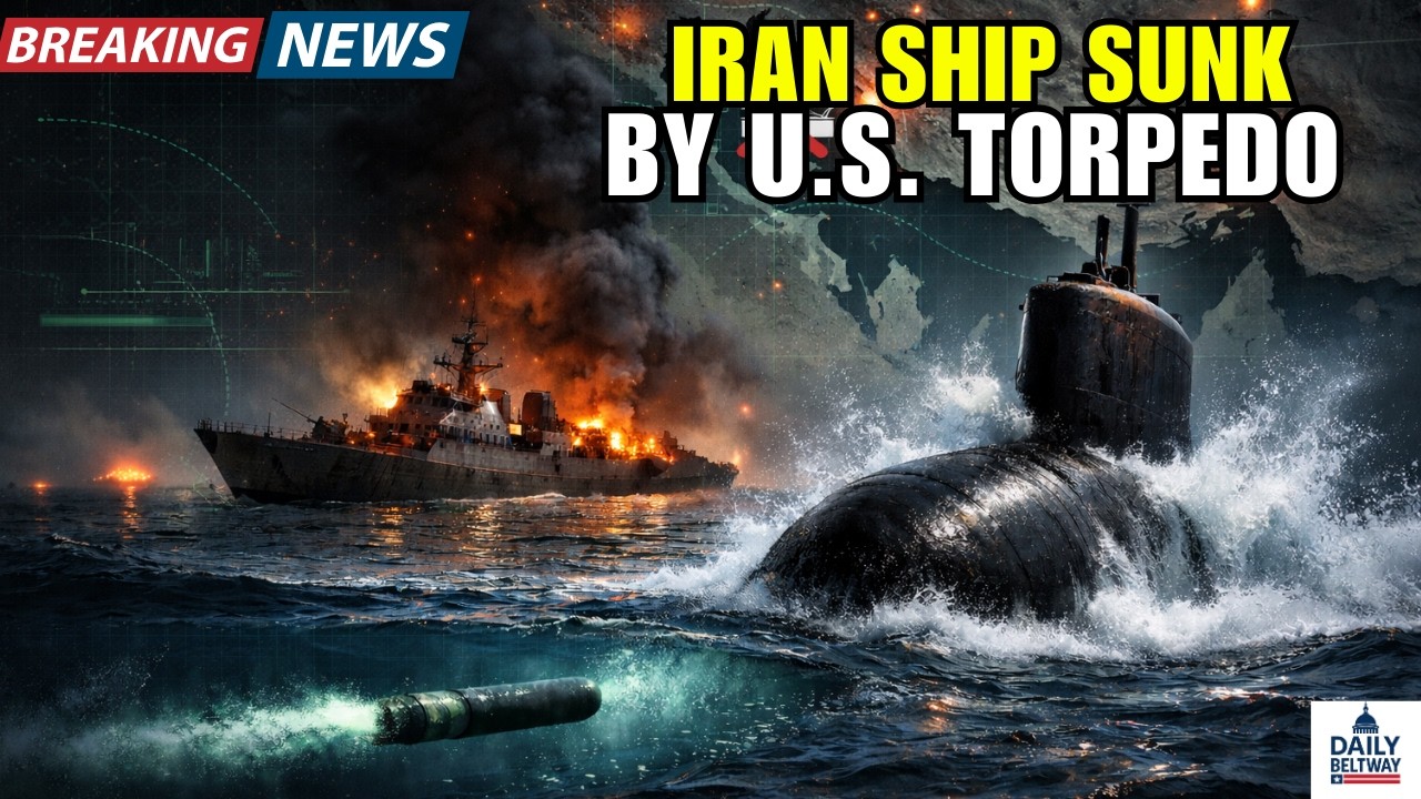 US Navy Submarine Sinks Iranian Warship First Torpedo Kill Since World War Two Operation Epic Fury