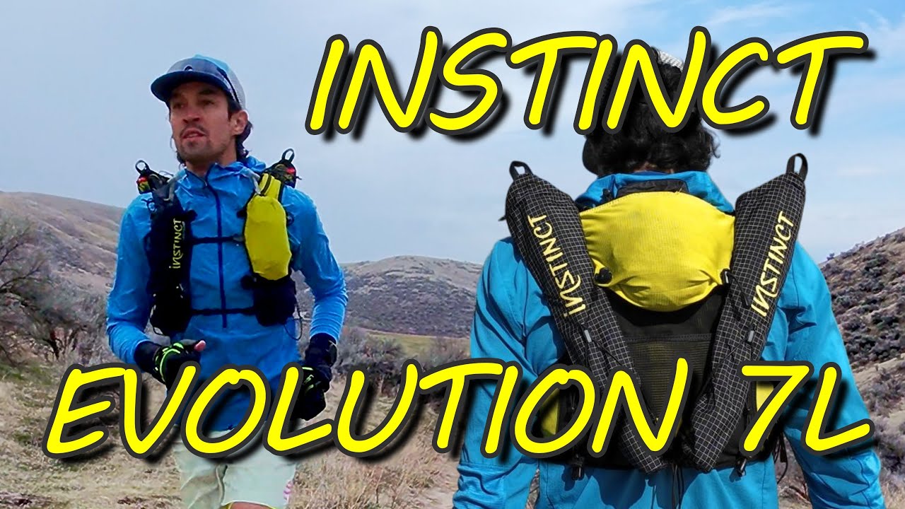 Trail running vest with NO BOUNCE // DUAL pole quiver // Instinct Evolution 7L