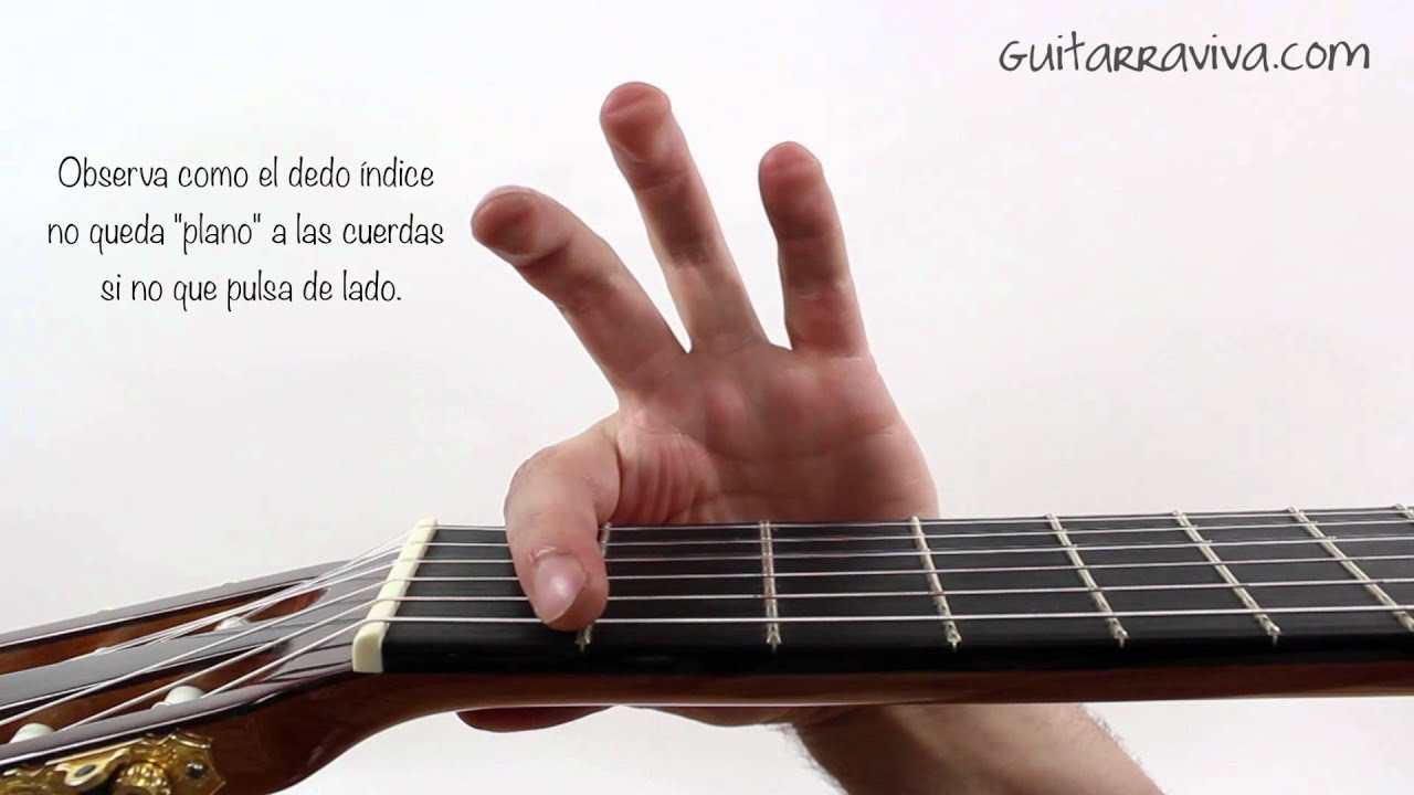 como hacer cejilla tutorial truco para poner la cejilla y que suene bien ACORDE FA guitarra FACIL