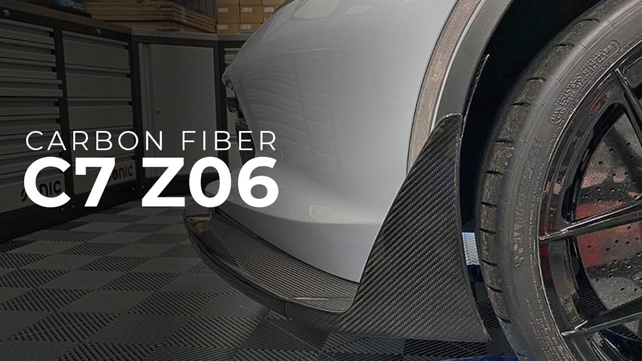 Corvette Carbon Fiber Bonanza:  APR Performance Front Lip, Undertray, and Hood Vents