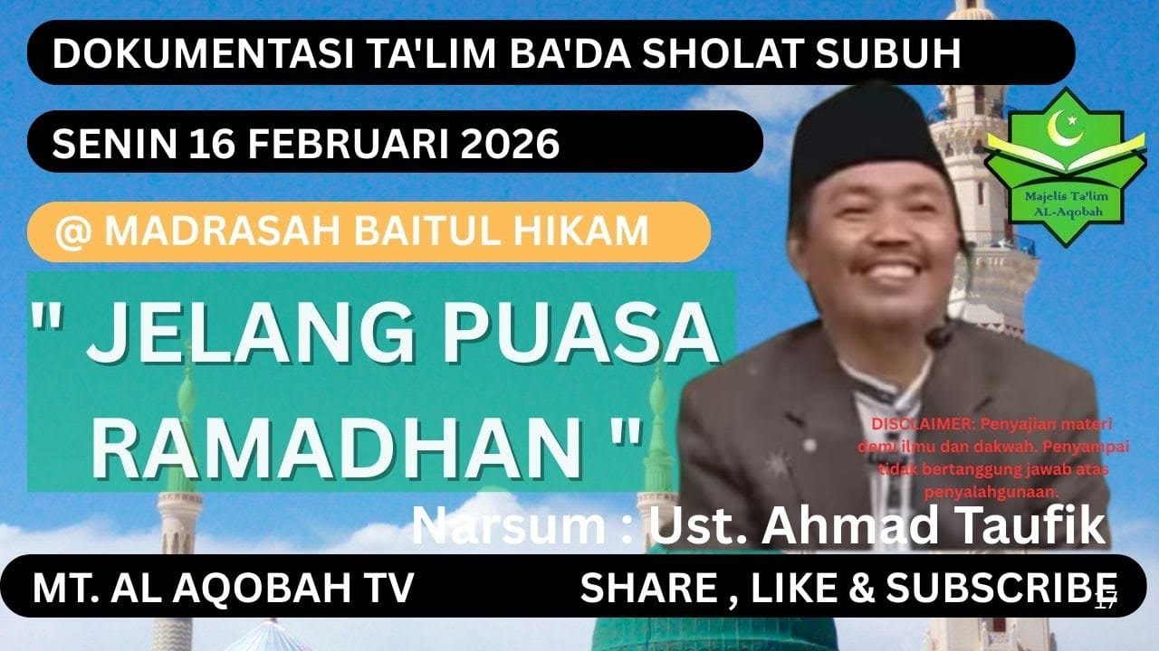 JELANG PUASA RAMADHAN || Ust. Ahmad Taufik @ramayadi8373 