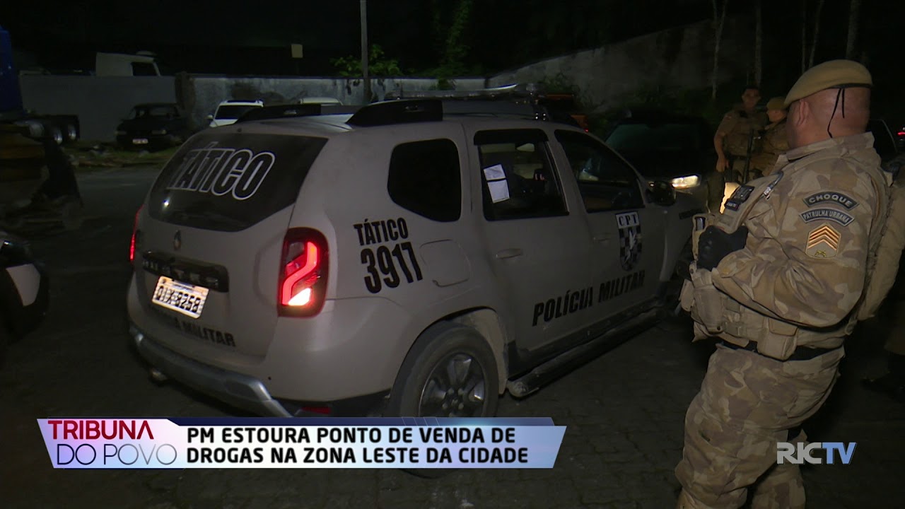 PM estoura ponto de venda de drogas na zona Leste de Joinville