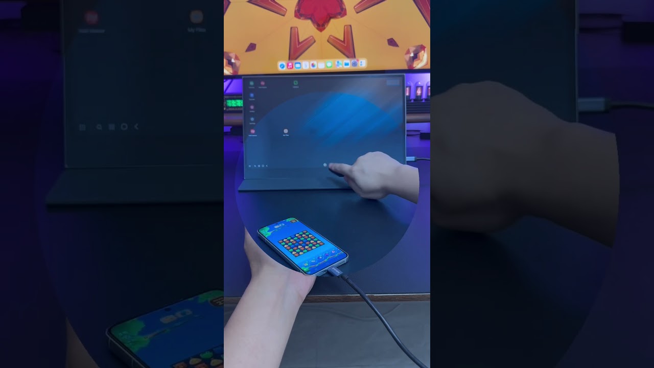 The combination of Samsung dex + touch screen portable display is like having two mobile phones.