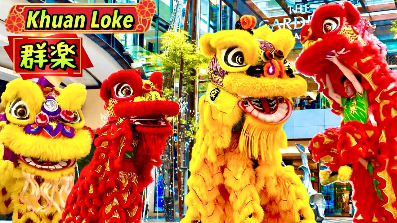 High-Pole Acrobatic Lion Dance | CNY @ The Gardens by Khuan Loke 群乐 高桩舞狮 精彩表演 掌声在哪里 呐喊掌声助威